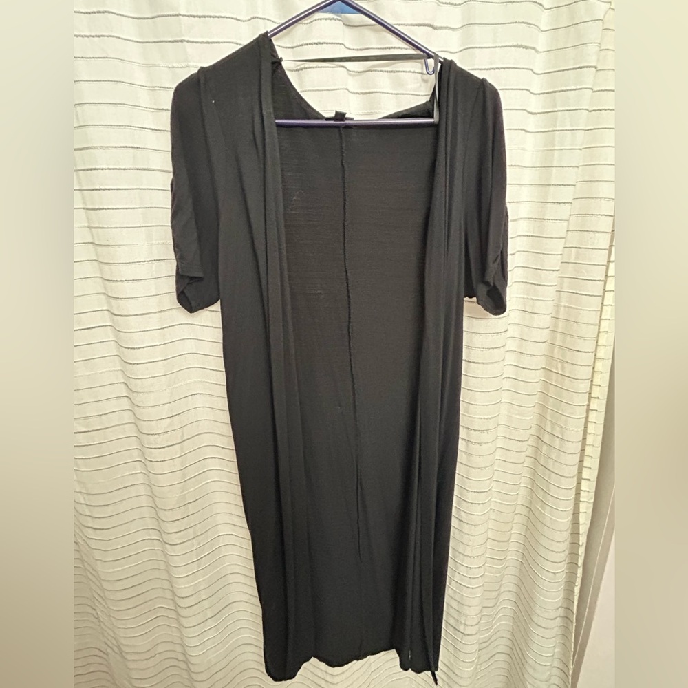 Torrid Black Open Front Cardigan